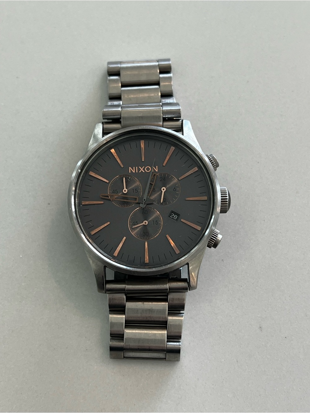 Nixon Men’s Sentry Chrono Stainless Steel Watch